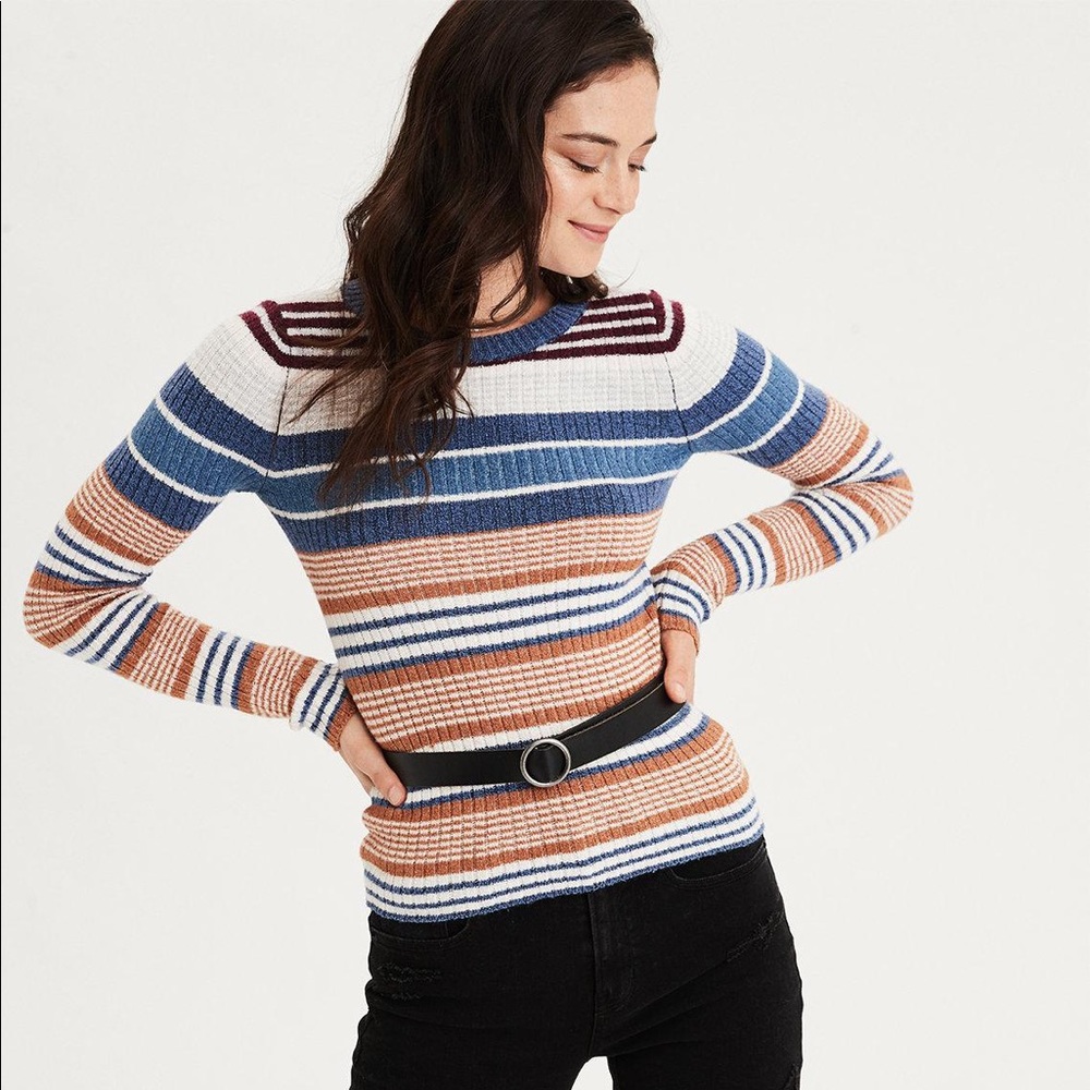 American Eagle Striped Sweater